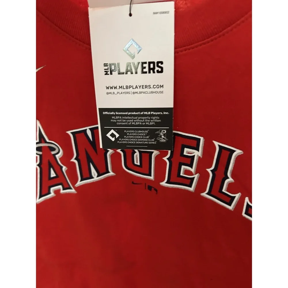 Nike Shohei Ohtani Angels #17 MLB Genuine Merchandis SS T-Shirt Red Sz Small NWT